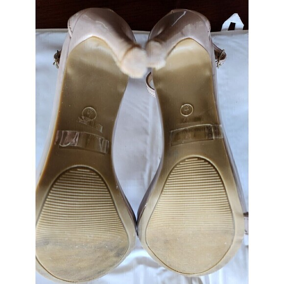 Lulus Elise Sandals Nude *defects see pics* sz 7 - Picture 4 of 7